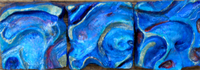 Blue Wave
18"x6"
acrylic on clay