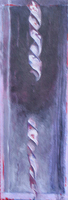 Double Twist
12x30
acrylic on paper on wood