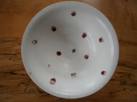 medium bowl,
matt white with wax cut blue dots
SOLD
