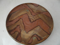 copper rust zig zag plate